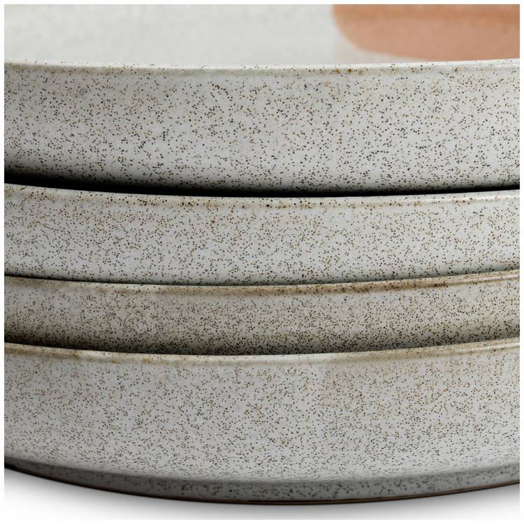 Habitat Recast stoneware dinner plates set of 4, UK version