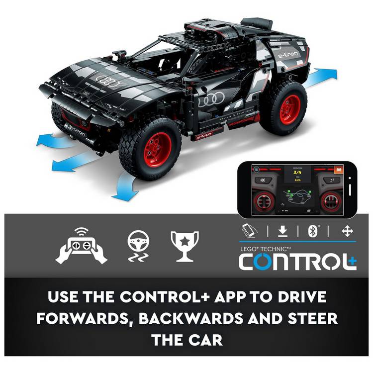 LEGO Technic Audi RS Q e-tron RC car toy, UK version