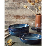 Habitat navy stoneware pasta bowls set of 4, UK version