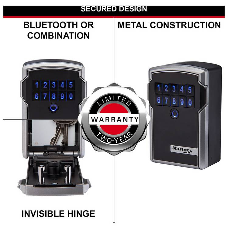 Master Lock Smart Bluetooth combination key safe, imported from the UK