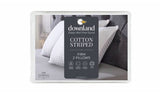 Argos Downland Jacquard Cotton Striped Firm Pillow 2 Pack- Buy online at McGrocer