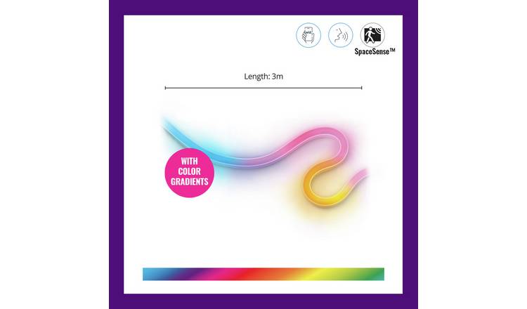 WiZ smart LED neon effect flex strip 3m - British product