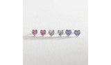 Revere sterling silver heart stud earrings set of 3, UK version
