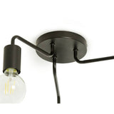 Argos Home black 3 light flush ceiling light, imported from the UK