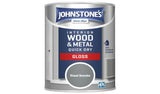 Argos Johnstone's Quick Dry Wood & Metal Gloss Paint - Steel Smoke 750ml- Buy online at McGrocer