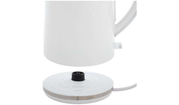 Cookworks Textures Selcey kettle white 1.7L - British product