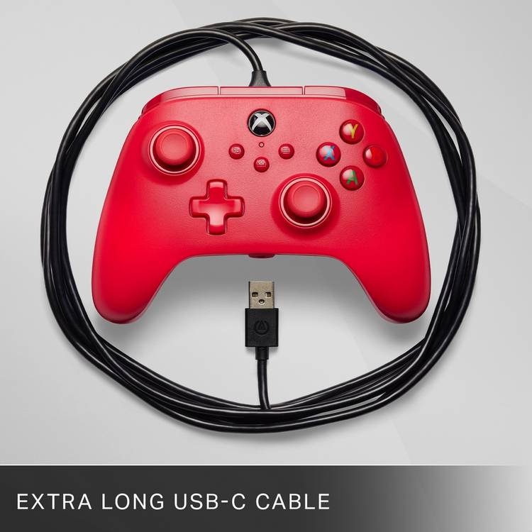 PowerA wired controller Core Red for Xbox Series X/S, imported from the UK
