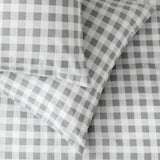 Habitat gingham grey bedding set single size, imported from the UK