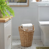 Habitat woven bamboo toilet roll holder, imported from the UK