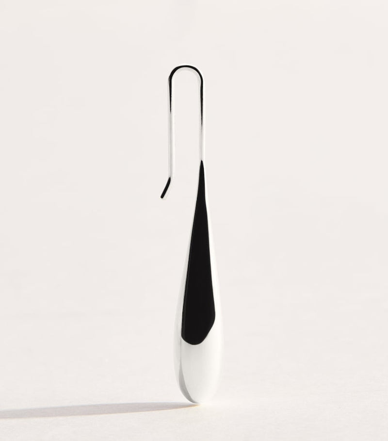 LIÉ STUDIO sterling silver Evelyn earrings 5cm (British brand)