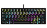 STEALTH mini wired gaming keyboard black (British brand)