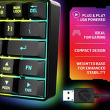 STEALTH mini wired gaming keyboard black (British brand)