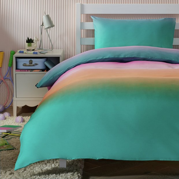 Argos Home gradient reversible kids bedding set single - British product