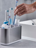 Joseph Joseph white steel toothbrush caddy, UK version