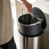 Joseph Joseph slimline pedal bin 30L stainless steel, UK version