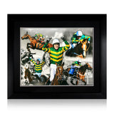 The Fan Cave AP McCoy signed framed montage 50x40 cm - British product