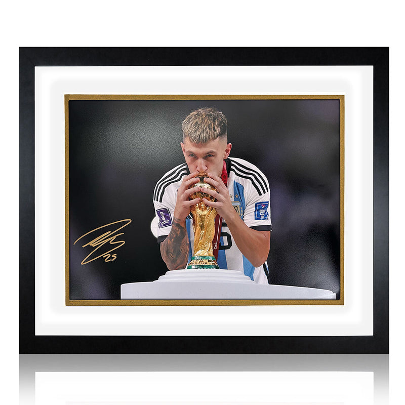The Fan Cave Lisandro Martinez signed framed image 16x12, imported from the UK