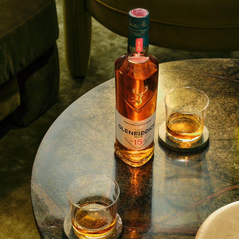 Glenfiddich 15 Year Old single malt Scotch whisky 70cl (British brand)