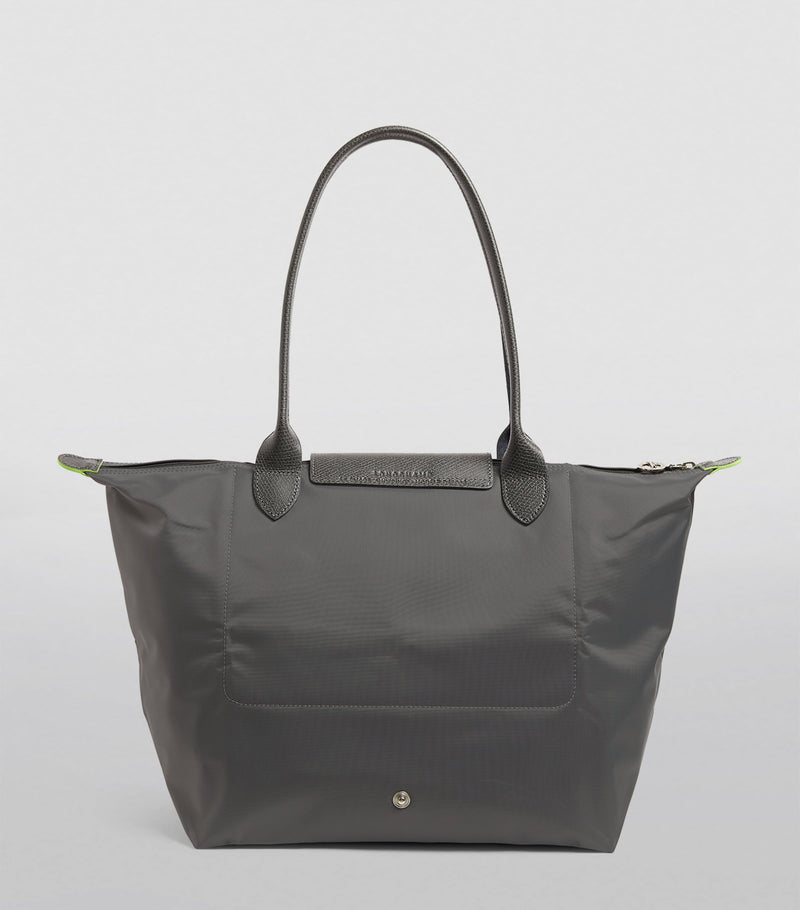 Longchamp Le Pliage large green tote bag (British brand)