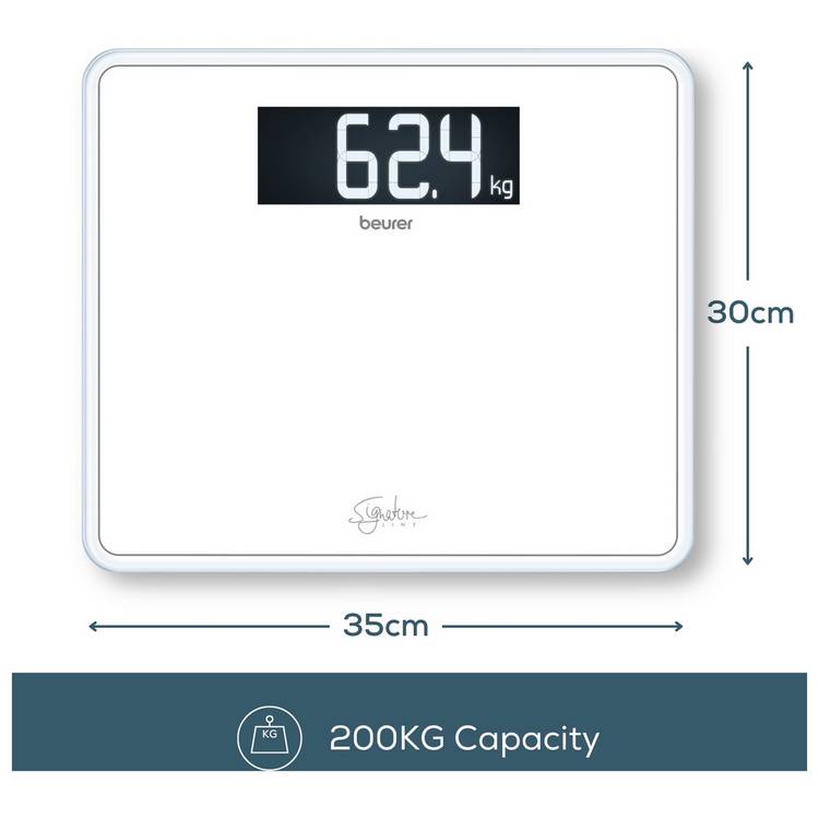 Beurer XXL electronic platform scale white - British product