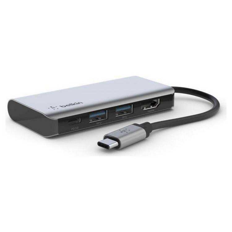 Belkin USB-C 4-in-1 Multiport Adapter - British product