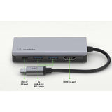 Belkin USB-C 4-in-1 Multiport Adapter - British product