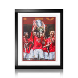Costco UK The Fan Cave Patrice Evra Signed Framed MUFC Football Image- Buy online at McGrocer
