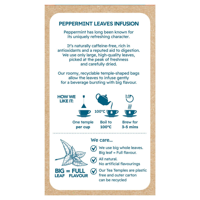 Cafe Tea peppermint leaves tea bags 240 pack - British product