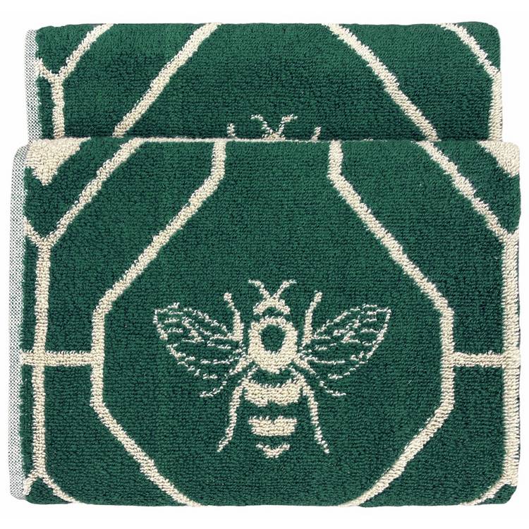 furn Bee Deco emerald green bath towel 125x70cm - British product