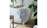 Argos Habitat Coastal Tufted Horizontal Stripe Blue Hand Towel 90 x 50 cm- Buy online at McGrocer