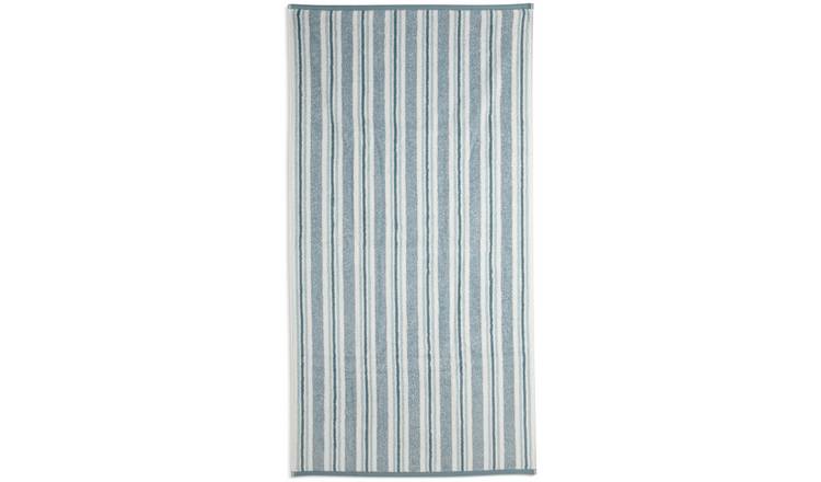 Habitat hand towel coastal stripe blue 90x50cm, UK version