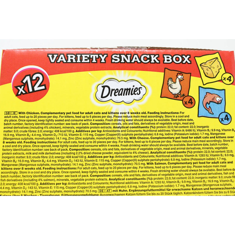 Dreamies variety cat treats 12 x 60g - British product