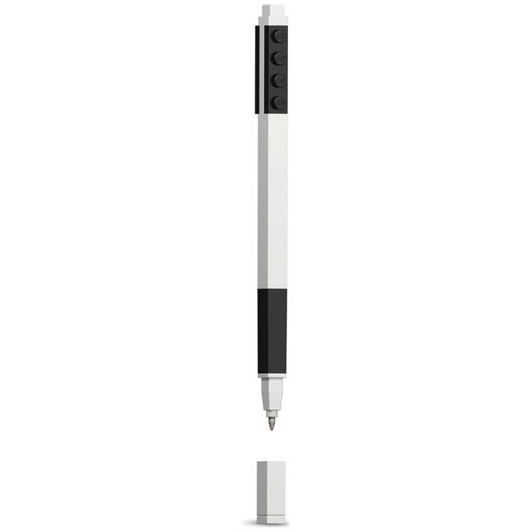 Lego 2.0 gel pen with minifigure in black (British brand)