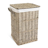 Argos Home grey willow laundry basket with removable liner, imported from the UK