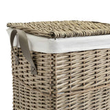 Argos Home grey willow laundry basket with removable liner, imported from the UK