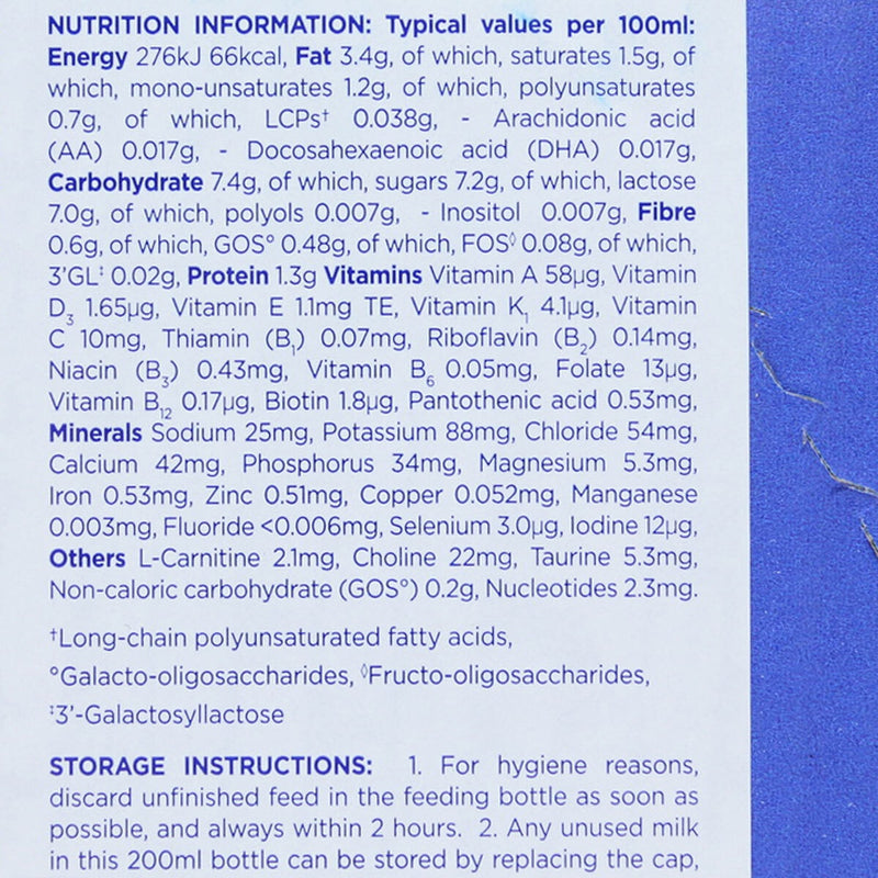 Aptamil infant milk Stage 1 12 x 200ml, imported from the UK