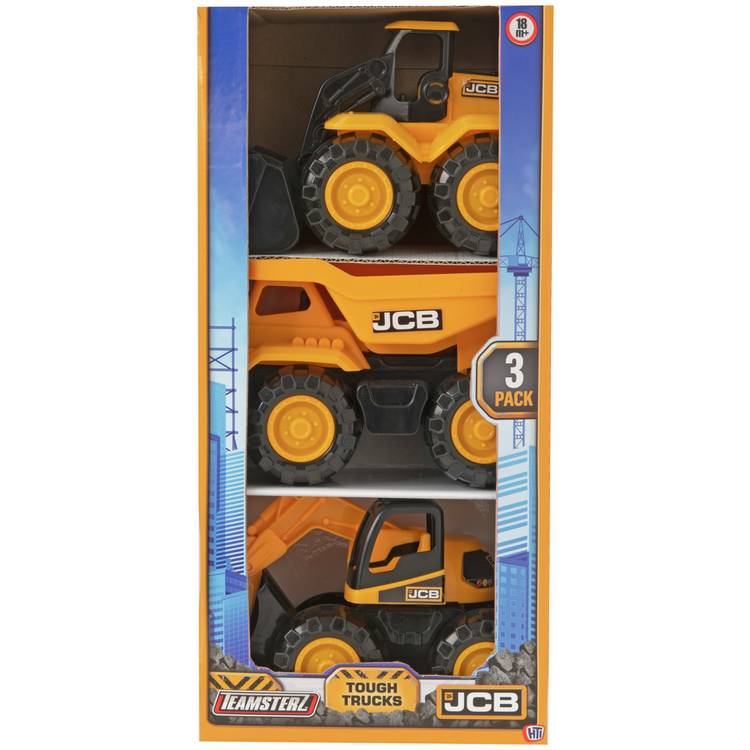 Teamsterz JCB construction vehicles set of 3, UK version