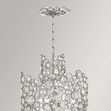 Elstead Anya Two Tier Pendant - Silver Leaf