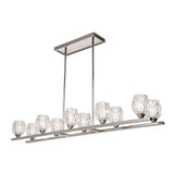 Elstead Rubin 10 light island chandelier polished nickel - British product