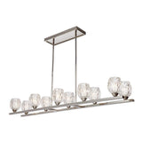 Elstead Rubin 10 light island chandelier polished nickel - British product