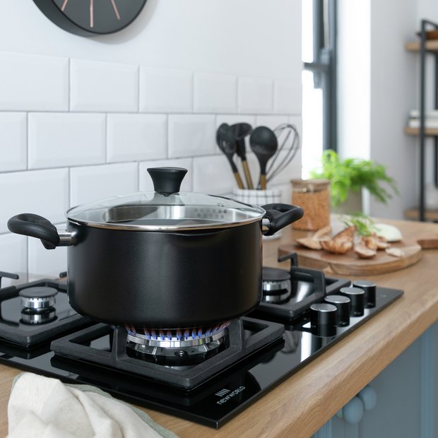 Habitat non-stick aluminium stock pot 24cm (British brand)