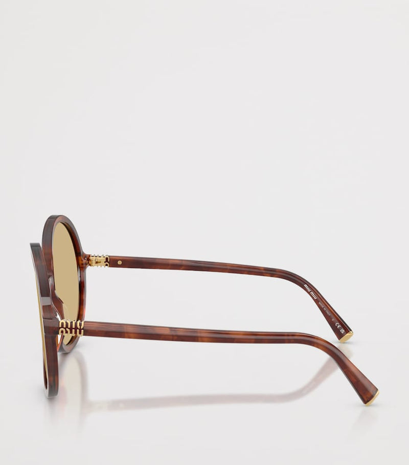 Miu Miu acetate oversized round sunglasses, imported from the UK