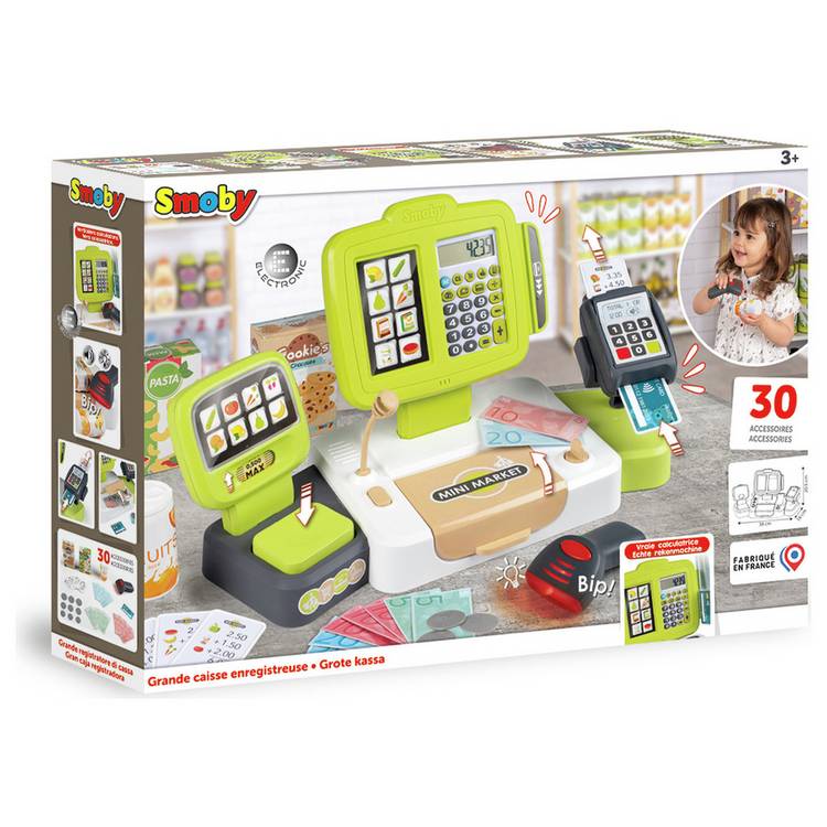 Smoby large cash register green - British product