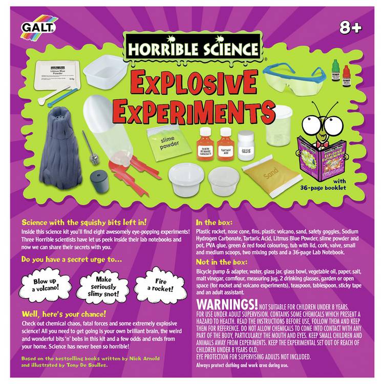 Galt Explosive Experiments kit - British product