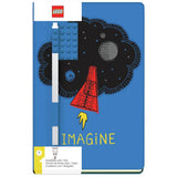 LEGO Imagine Journal A5 ruled notebook and gel pen, UK version