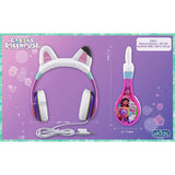 eKids Gabby's Dollhouse kids Bluetooth headphones - British product