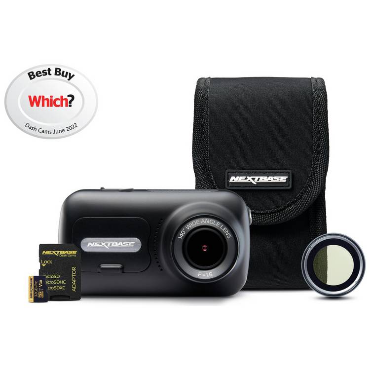 Nextbase 322GW front dash cam bundle with 32GB card (British brand)