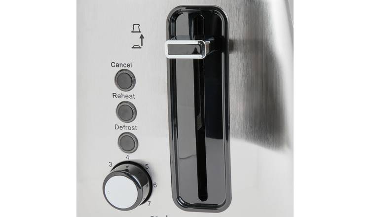 Cookworks 2 slice toaster stainless steel, imported from the UK