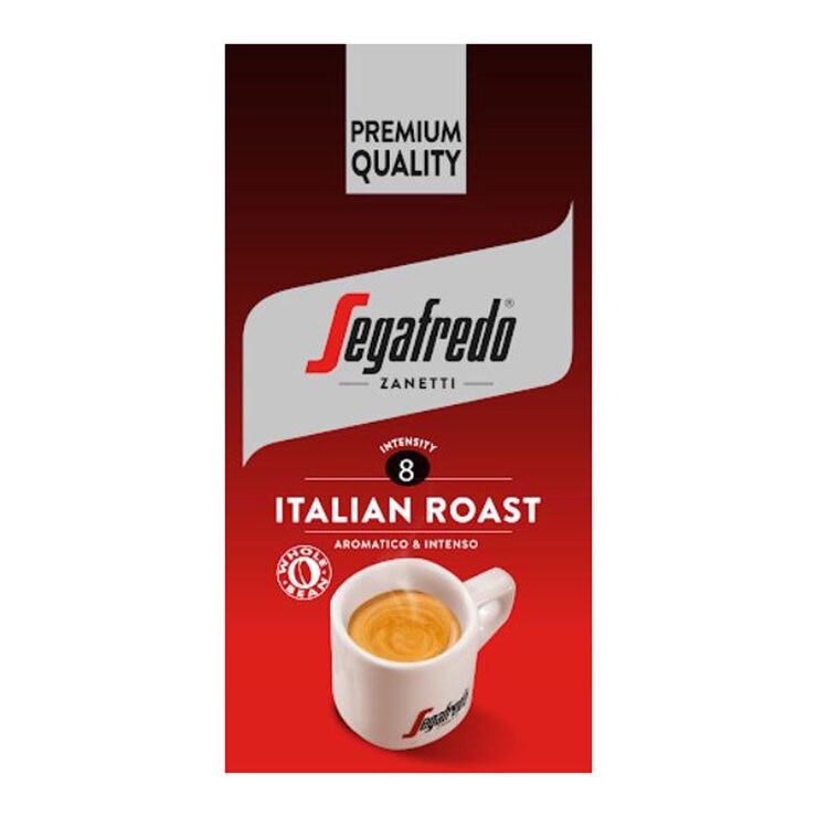 Segafredo Italian Roast whole bean coffee 1kg, UK version
