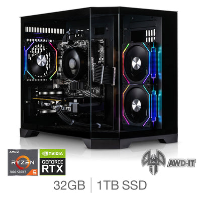 Costco UK AWD-IT Mars 5 Ti Gaming Desktop PC with AMD Ryzen 5 32GB 1TB SSD RTX 5070 Ti- Buy online at McGrocer